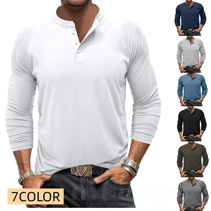乐天商城 - 全7色 Tシャツ メンズ ボタン付き POLO風 トップス トレーニングウェア フィットネスウェア スポーツウェア ランニング ジョギング ジム 運動着 カジュアル 男性用 春秋