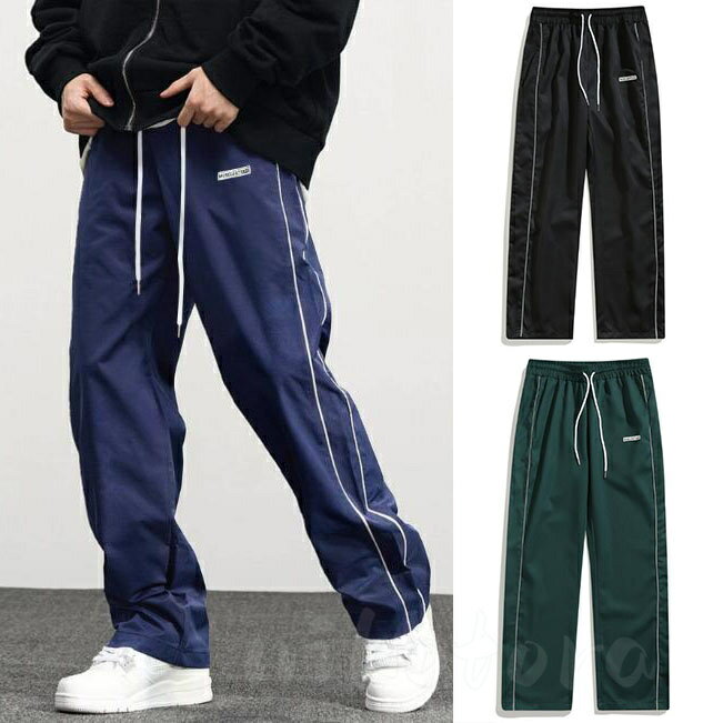 ウエストゴム ロングパンツ 速乾 メンズ ゆったり ジョガーパンツ チノパン ジャージパンツ ランニングパンツ ジョガーパンツ スポーツウェア ストレッチ 無地 トレーニング ジム 男性 運動着 カジュアル 春秋(4)
