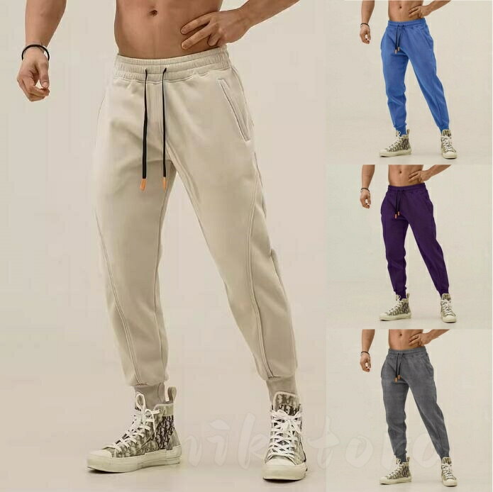 ウエストゴム メンズ ジャージパンツ スウェットパンツ ロングパンツ ジムウェア ジョガーパンツ トレーニングウェア フィットネスパンツ スポーツパンツ ランニングパンツ 長ズボン ボトムス 春秋冬 nikotora-10006757 nikotora パッケージ画像
