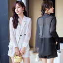 シースルー 薄手 涼しい 長袖テーラードジャケット+ショートパンツ 上下2点セット レディース 春夏服 uv対策 パンツスーツ サマースーツ ビジネススーツ リクルートスーツ フォーマルスーツ 洗える 20代 30代 40代 カジュアル OL 通勤 通学 お出かけ デイリー 上品 3色
