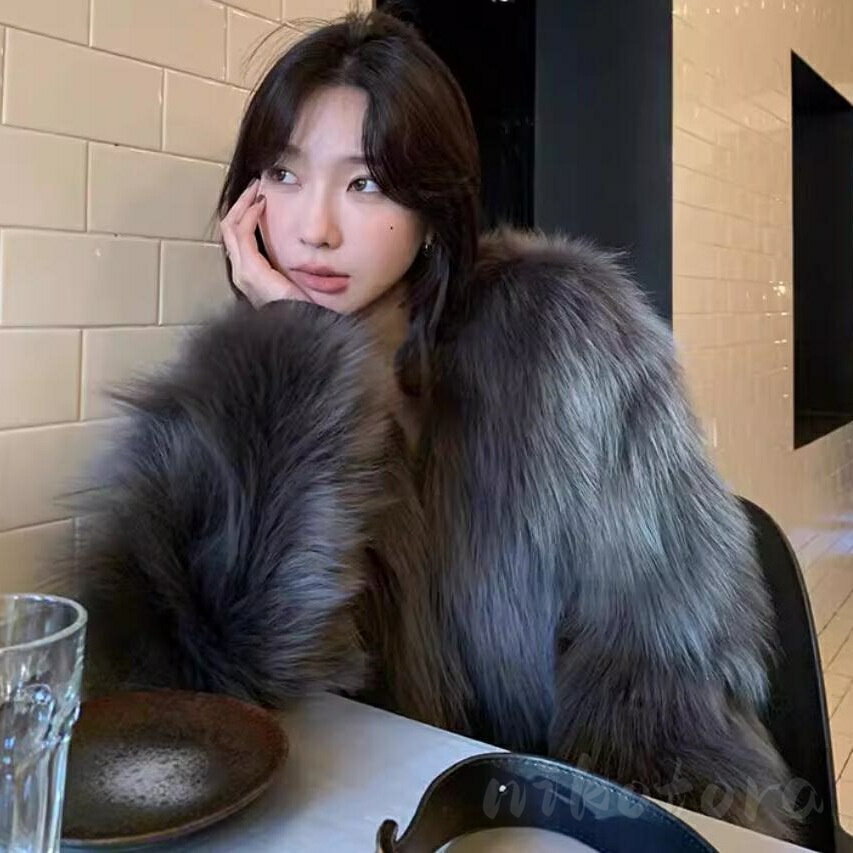 3色 毛皮コート ファーコート ショートコート レディース ボリュームコート フェイクファーコート 毛皮コート 高級 上着 厚手ジャケット 韓国風 ファッション 送料無料 アウター 防風 防寒 カジュアル 体型カバー 秋冬