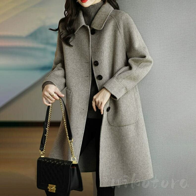 全5色 テーラードジャケット レディース 長袖 ブレザー チェスターコート ミディアム丈 ジャケット シンプル 無地 スーツ フォーマル きれいめ 大人 上品 ...