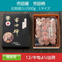 干し柿 【市田屋】 市田柿 L 500g 約20個 贈答用 化粧箱 長野県 高森町 《12/15頃～下旬より出荷》