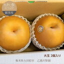 梨 【 乙連沢梨園 】大きい にっこり 1.8kg (900g×2個) 贈答用 プレゼント 栃木県 《10/中旬~10下旬より出荷》