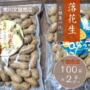 ピーナッツ 落花生 【実川文雄商店】 味比べ 殻付き落花生 千葉半立100g×2 Qなっつ100g×2 八街産 千葉県八街市
