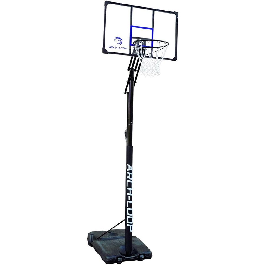 バスケットゴール [ARCH-LOOP] バスケットゴール ( 屋外 / 家庭用 ) 5段階の高さ調整 ( 一般・ミニバス サイズ対応 ) ブルー ALG005 自立式