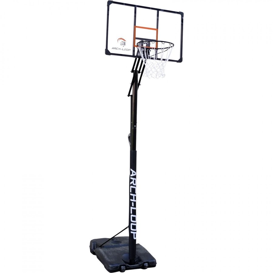 [ARCH-LOOP] バスケットゴール 屋外 / 家庭用 5段階の高さ調整 一般・ミニバス サイズ対応 オレンジ ALG003 自立式
