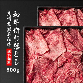 肉 牛肉 九州産 黒毛和牛 切り落とし 800g（400g×2） 食品 冷凍 焼肉 すき焼き しゃぶしゃぶ 赤身 切落し 贈り物 ギフト お取り寄せ