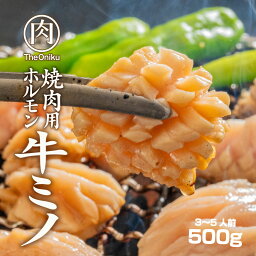 焼肉用 牛ミノ500g 牛ホルモン カット済 冷凍 食品 肉 焼肉 bbq