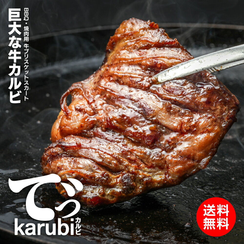 BBQ・焼肉用 でっカルビステーキ 500g ブリスケットスカート