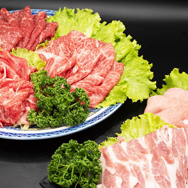 【送料無料福袋】牛肉＆豚（国内産）肉 5点セット 1.5kg 国内産 お試しセット 2