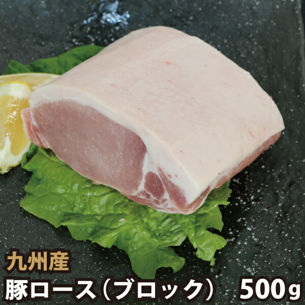 九州産 豚ロースブロック 500g 豚肉 国産 国内産