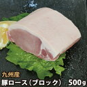 九州産 豚ロースブロック 500g 豚肉 国産 国内産