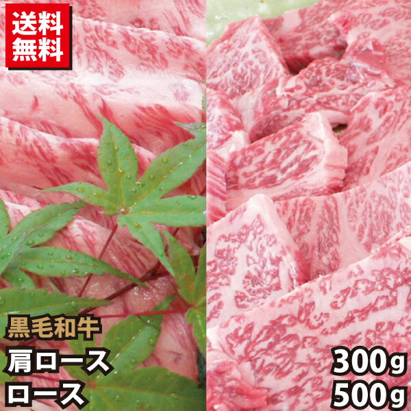 しゃぶしゃぶ・すき焼き・焼肉セット 黒毛和牛 ロース 500g・黒毛和牛 肩ロース 300g