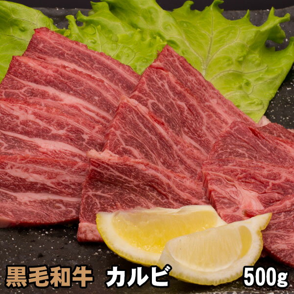 【家計応援！】黒毛和牛 カルビ 500g 焼肉 バーベキュー BBQ