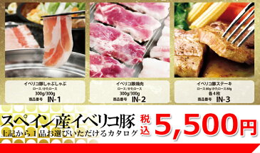 幹事さん必見☆【送料無料】イベリコ豚 目録 ギフト 肉 豚肉5,500円【あす楽対応_】岐阜県/豚肉/生肉/食材/ステーキ/スライス/しゃぶしゃぶ/イベント/幹事/パネル/景品/商品/ひぐちのギフト