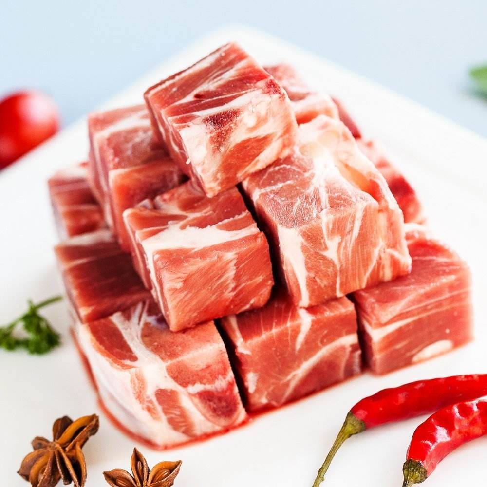 [冷凍]牛肉四角カレー用　1kg入り