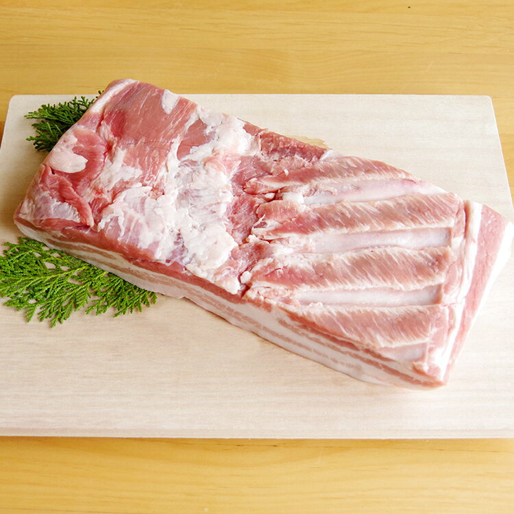 [冷凍]豚バラブッロク（皮無）一枚約3.0-3.5kg