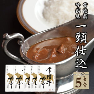 レトルトカレー 送料無料 ご当地カレー 常陸牛カレー 5個 中辛 国産 黒毛和牛 高級 ビーフカレー 自宅用