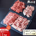 ★送料無料★福島牛と匠のこころ豚 がっつり焼肉セット 合計1kg 黒毛和牛 焼肉 ～国産豚トロのオマケ付き ～ A4等級【福島県産】【牛肉】【豚肉】 バーベキュー 牛肉 福島精肉店 ふくしまプライド