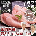 九州 鹿児島県産 宮崎県産 銘柄鶏 若どり むね身 1枚（約350g） とり肉 国産 鶏肉 ハーブ鶏 ハーブどり ハーブチキン 若鶏 お取寄せ ギフト 贈答用 内祝い BBQ バーベキュー ギフト 高級ギフト プレゼント カード 母の日 母の日ギフト 母の日プレゼント