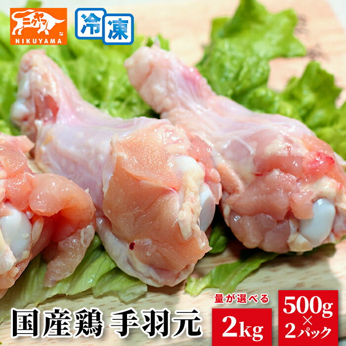 量が選べる 国産鶏 手羽元 ・500g×2パック・2kg