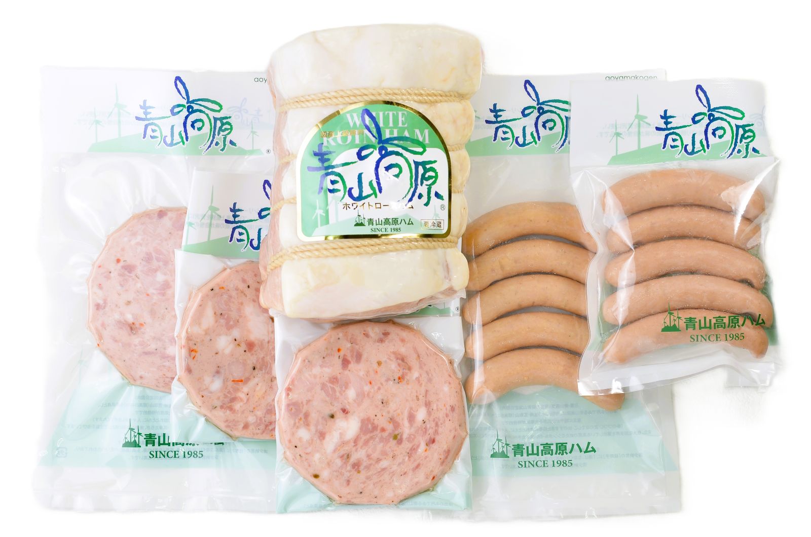 青山高原ハム ギフト 国産上級豚 ホワイト ロースハム&ウィンナー&ソーセージ セット 津市 名産 送料込み