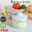 T-FAL ティファール ハンディチョッパー ネオ 500ml K13704 フードプロセッサー みじん切り 簡単 時短 時短料理 初心者 ハンドル カット 野菜 持ち運び シンプル キッチン おしゃれ i61