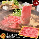 すき焼き すき焼き肉 肉 牛肉 すき焼きA5等級 黒毛和牛 霜降り スライス 1200g 送料無料 最高級 A5ランク 国産 しゃぶしゃぶ 贈答品 和牛 焼肉 焼き肉 冷凍 内祝い 肉 プレゼント 送料無料 高級 ギフト 人気