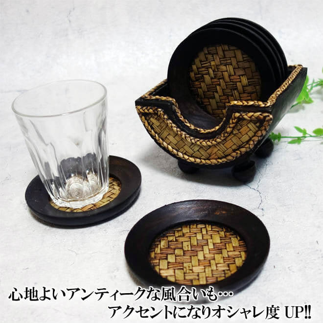 N-Chai コースター セット 木製 おしゃ...の紹介画像2