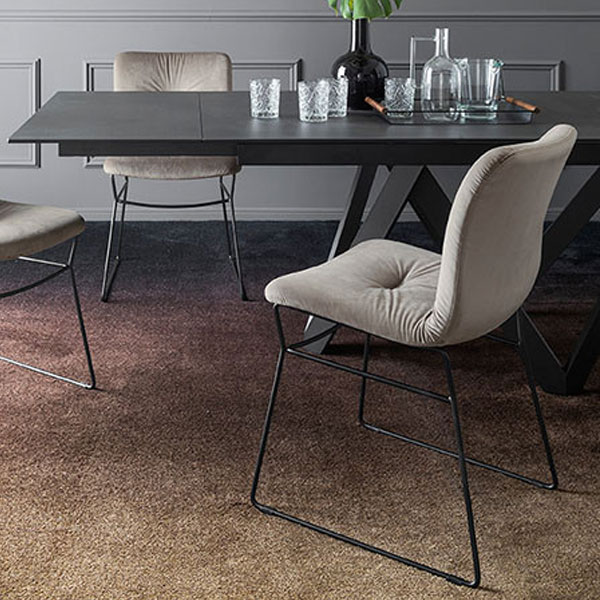 正規代理店 カリガリス ダイニングチェア ANNIE SOFT アニーソフト 2脚セット ファブリック CS/1847 calligaris1年保証