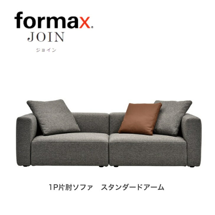 formax フォルマックス JOIN ジョイン1P片肘ソファ（右）・(左）スタンダードアーム ファブリック 本革　受注生産