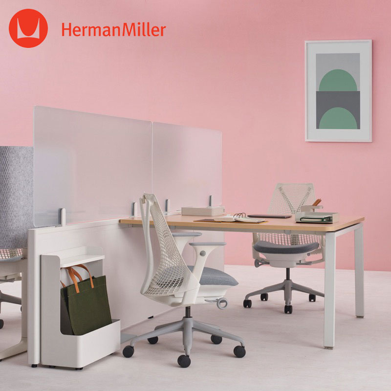 セイルチェア ハーマンミラー SAYL Chair ホワイト サスペンション フォグベース フェザーグレーシート Herman Miller