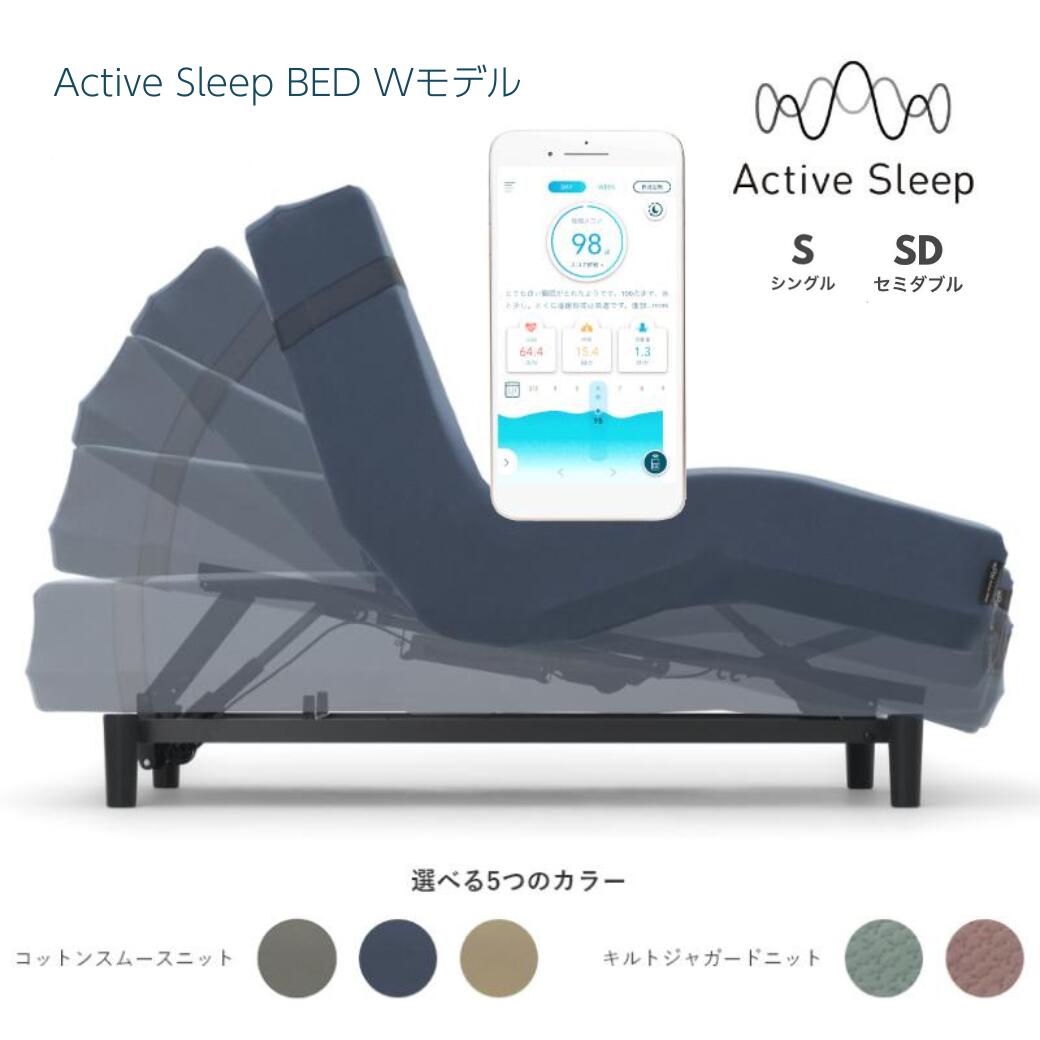 ＜期間中ポイント10倍＞パラマウントベッド Active Sleep BED + マットレス Wモデル【シングル】【セミダブル】アナライザー搭載　入眠角度　Paramount Bed【お取り寄せ】