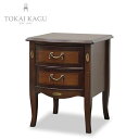 <期間中P12倍>東海家具 ベネチア ナイトテーブル サイドテーブル 収納 VENIZIA TOKAI KAGU ヨーロピアン アンティーク【お取り寄せ】