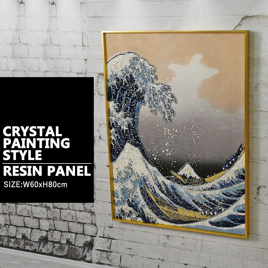 アートパネル 60×80 水晶絵調 KH240 富嶽三十六景 葛飾北斎 風景 絵画 壁掛けパネル 絵 ポスター 玄関 アートフレーム ギフト モダン おしゃれ YMスペース [2]