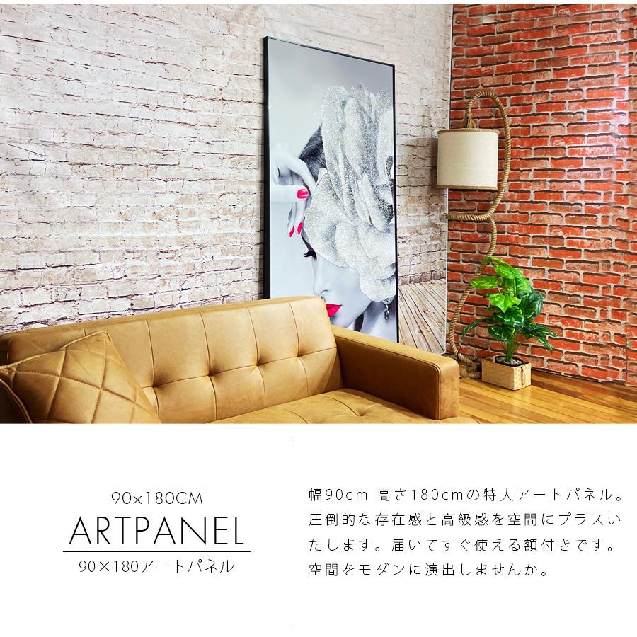 <期間中ポイント10倍>アートパネル 90×180 水晶絵 KH482 女性 人物 壁掛けパネル 絵 玄関 ギフト モダン おしゃれ YMスペース [2]