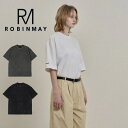 ROBINMAY ロビンメイ MT004 RM ELLY トップス 綿 半袖 オーバーサイズ ユニセックス ビッグTシャツ 夏 レディース 台湾発 母の日 敬老の日 誕生日 ホワイトデー クリスマス プレゼント