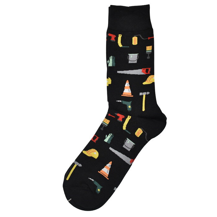 レジンアクセサリーパーツのニーナのメンズ ソックス 工具 珍しい 柄物 面白い おもしろ 靴下 SOCKS カジュアル 個性的 変 プレゼント お祝い ネタ お笑い 一発芸 衣装 目立つ バエル 映える SOCKS｜アングル2