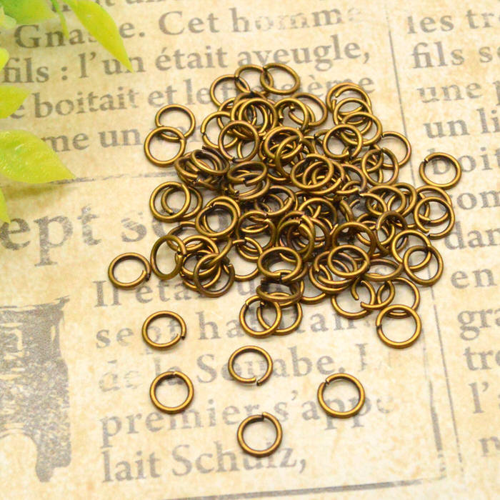 【100円均一】 丸カン 金古美 5mm 約100個 | レジンやハンドメイドアクセの必需品の丸カンが大量！ レジン パーツ / ハンドメイド パーツ ハンドメイド アクセサリーパーツ アクセサリー金具 レジン パーツ (手芸・クラフト アクセサリーキット) レジン パ ninastore-10000374 レジンアクセサリーパーツのニーナ サンプル画像3