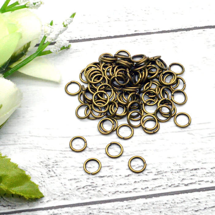丸カン 金古美 7mm 約100個 | レジンやハンドメイドアクセの必需品の丸カンが大量 手芸 アクセサリーキット ビーズ ジュエリー・アクセサリー用品 ネックレス メタルパーツ (日用品雑貨・文房具・手芸 手芸・クラフト) ninastore-10005072 レジンアクセサリーパーツのニーナ サンプル画像3