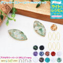 お一人様2つまで おしゃれストーンピアスパーツを作るキット | ストーン UVレジン リーフ型 手芸 レジン枠 レジン アクセサリー カラーレジン液 材料 ピア...