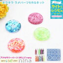 お一人様2つまで キラキララメパーツを作るキット | ラメグリッター 手芸 ボタン レジン シリコンモールド アクセサリー 材料 キラキラ 素材 アソート パー...