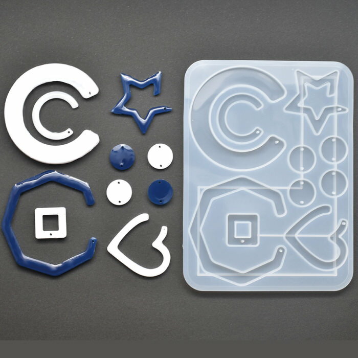 割引商品 楽天スーパーセール SALE 割引 クーポン 配布 【3セット】 シリコンモールド アクセサリー 9 | 抜き型 レジン ペンダント アクセサリー シリコンモールド 材料 素材 型 ネックレス ジュエリー パーツ デザイン 手作り ハンドメイド ピアス UVレジン 手芸 イヤリン