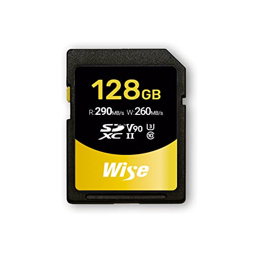 Wise SDXC UHS-II [J[h SD-NV[Y 128GB Class10 V90 UHS-IIΉ ǎ290MB/bA260MB/b