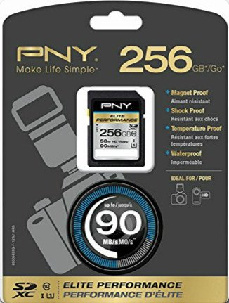 PNY SDXC メモリーカード SDカード 256GB UHS-1 Class10 並行輸入 90mb/s
