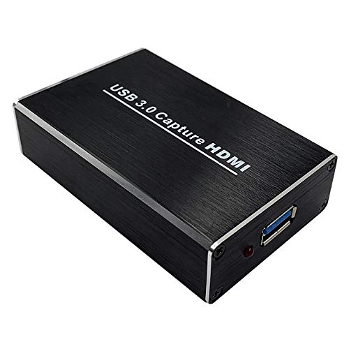 色：Black-USB3.0 HDMI USB3.0 HD ビデオキャプチャーボード ックス 4 K入力 30 hz スイッチ コンピューター ゲーム ライブ Windows Linux OS X対応 OBS Potplayer XSplit適用 YouTube/Twitchなどにゲーム録画・実況・