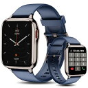 FFJP46-Blue X}[gEHb` Bluetoothʘbt iPhoneΉ AhChΉ 43mm v ʌv X}[guXbg fB[X rv ՃJX^ 100ވȏ㕶 Smart Watch