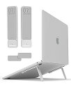 色：ホワイト Aulumu G07 ノートパソコンスタンド デスク用 ノートパソコン冷却スタンド ノートPC ライザー 亜鉛合金 人間工学に基づいたノートパソコンエレベーター デスク用 MacBook Air Pro Dell