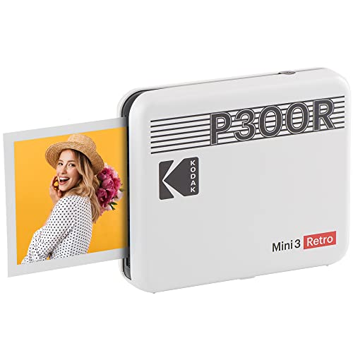 楽天Nine-market色：ホワイト サイズ：プリンター コダック Kodak Mini 3レトロ スマホプリンター／インスタントプリンター／チェキプリンター［ホワイト／写真3x3インチ］ワイヤレス接続 iOS/Android/Bluetooth